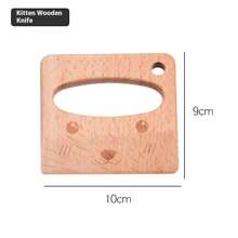 木制儿童刀烹饪玩具仿真刀切水果蔬菜儿童厨房过家家玩具蒙特梭利教育 - 廚房木刀 - 查看 13