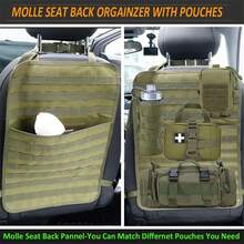 1pc Car Seat Back Tactical Storage Bag Large Capacity Molle System Car Storage Bag Hanging Multi-Functional Storage Bag Outdoor Self-Driving Equipment Storage Tool For Women Storage Organizer Travel Holiday Essential Fall Decor Autumn Halloween