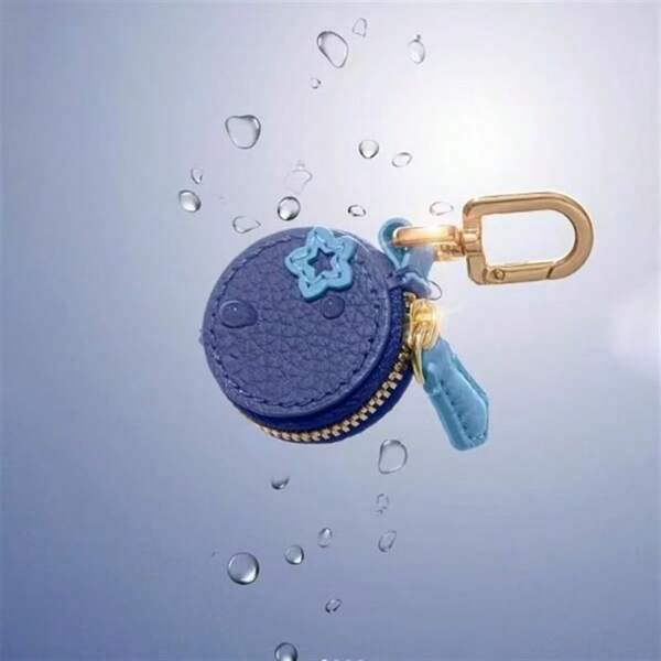 Porte-monnaie à pièces de fraise, porte-clés avec charm de fruit. Bourse compatible avec Airtag pour femmes, mini-portefeuille, porte-monnaie, portefeuille à pièces. Nouveauté 2025