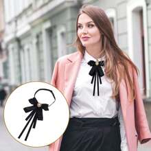 Women's Clip On Bowtie - Pre Tied Tie Wedding, Parties, Work - Elegant Accessory Women & Girls