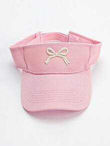 1pc Women's Fashionable Outdoor Sports Breathable Mesh Brimless Baseball Cap, Versatile Embroidered Curved Bill Sunhat - Multicolor - View 9