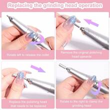 Nail Drill Bits - 粉色 - 查看 4