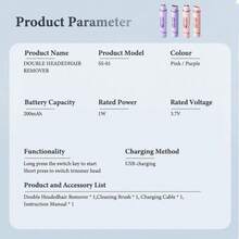 1 Electric Digital Ladies Bikini Shaper, 2-In-1 USB Charging Body And Face Hair Removal Device, Shaving Tool With Washable Blade, Comes With Dust Cover For Better Hygiene, Valentine's Day Gift