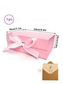 Foldable Thick Cardboard Gift Box, Rectangular, Magnetic Lid, With Ribbon, Suitable For Groomsmen Proposal, Wedding, Christmas, Halloween, Birthday Gift Packaging - Multicolor - View 37
