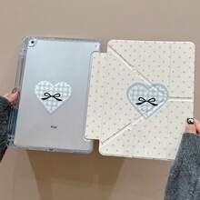 iPad Air 6 Hülle; Neue iPad Hülle für Air 5; Apple iPad Pro Tablet 11, 10. Generation, Mini 7 mit Stift, IP9 Nine Y Fold, 10,2 Zoll, 8 Anti-Biege, 5 Blaues Herz