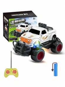 1 Peça Mini Carro Off-Road com Controle Remoto, Carro RC Mini Legal na Escala 1 Peça:43 para Meninos de 4-5-6-7 Anos, Adequado para Vários Carros RC de Acrobacias de Mesa, Carro Pequeno Durável Carro RC de Mesa Brinquedo RC para Crianças Caminhão RC Off-Road Presente de Natal, Presente de Aniversário, Halloween, Páscoa, Ação de Graças, Presente de Ano Novo, Adequado para Meninos e Meninas de 3-4-5-6-7-8-9-10-11-12 Anos Carro RC Off-Road (Branco/Vermelho/Amarelo/Azul) - Multicolorido - Visão 5