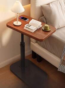1 Household Movable Sofa Side Table, Laptop Lift Table, Bedroom Slouchy Bedside Table, Mobile Coffee Table