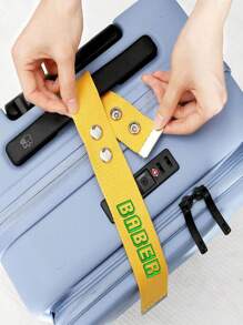 1 etichetă personalizată brodată pentru bagaje sport și activități în aer liber, etichetă personalizată pentru bagaje, curea personalizată pentru bagaje, accesoriu de călătorie, panglică pentru bagaje, etichetă pentru bagaje, acceptă personalizarea logo-ului