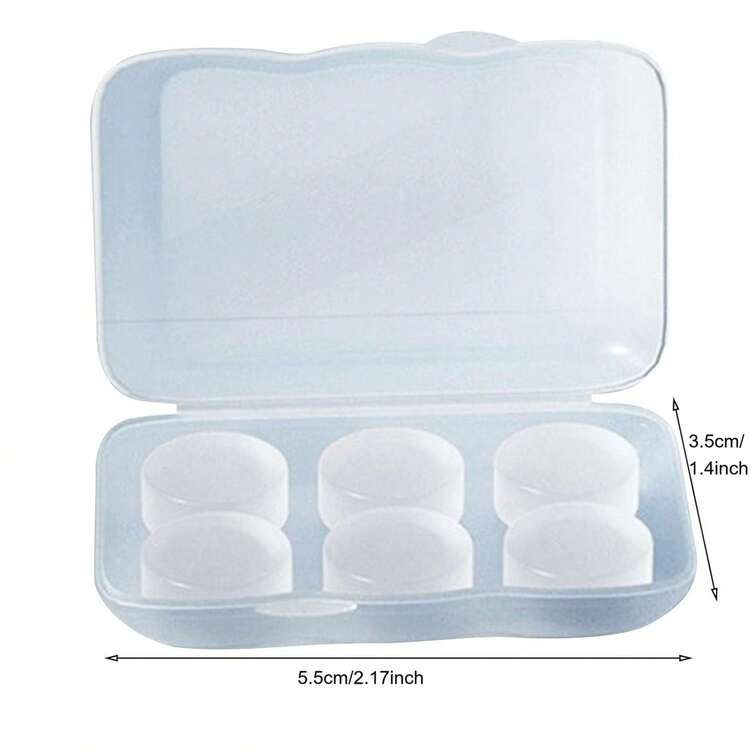 6 件装柔软硅胶蜡耳塞，适合睡眠和游泳，降低噪音，保护耳朵 母亲节鲜花，给妈妈的个性化礼物，最后一分钟的礼物，母亲节创意，母亲节礼物，给妈妈的手工卡片，50 美元以下的最佳母亲节礼物 - 彩色 - 查看 10