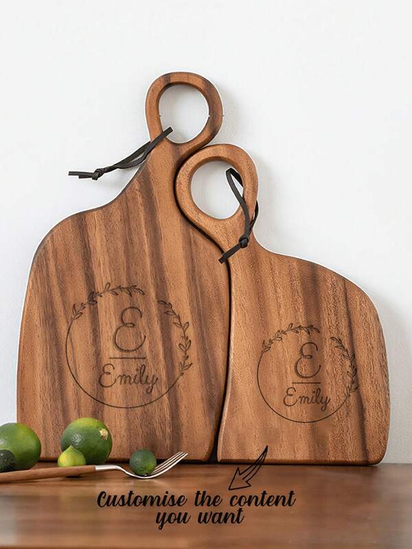 1pc Customized Cutting Board, Personalized Carving, Mother And Child Cooked Food Board Set, Customizable Name Or Favorite Text, Unique And Meaningful, A Unique Gift For A Father | Mother, Husband | Wife, Boyfriend | Girlfriend, Perfect For Weddings, Family Parties, Anniversaries, Father's Day, Mother's Day, Valentine's Day, Christmas,Multi-Functional,Durable,Ornamental,Reusable,Exquisite,Stylish,High-Quality,Colorful,Modern,Custom,Personalized,Unique,Ideal Gifts For Him,Ideal Gifts For Her,Boyfriend,Dad,Girlfriend,Mom,Family,Friends,Tea Room,Home,Garden,Office,For Anniversaries,For Valentine's Day,For Mother's Day,For Birthdays,For Father's Day,For Graduation,For Weddings,For Housewarming,Kitchen Knives & Accessories