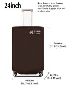 1 件行李箱罩无纺布旅行箱保护套行李防尘罩适用于 20-30 英寸拉杆箱防水行李箱保护套旅行配件 - 彩色 - 查看 29