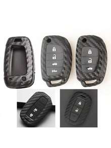 静语琴遥控硅胶汽车钥匙包适用于H-Yundai I30 Ix35 Solaris Azera Elantra Grandeur Ig Accent Santa Fe Verna 2017 2018 Solaris Creta I10 I20 Tucson Elantra - 彩色 - 查看 6