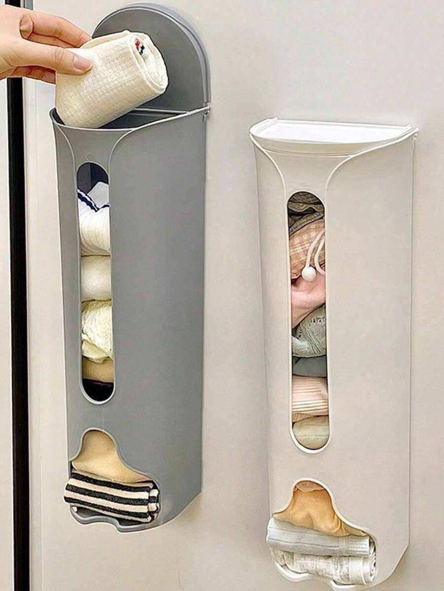 Wall-Mounted Underwear Storage Rack, Dormitory Wardrobe Organizer, Household Socks Hanging Storage Box