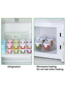 1 szt. Wielokolorowe, spersonalizowane, miniaturowe pojemniki do przechowywania przekąsek, tęczowy organizer na cukierki i orzechy, pojemnik na przyprawy kuchenne i dżem, pojemniki na sos sałatkowy, plastikowe pojemniki na sosy z pokrywkami do szkolnych lunchboxów, na powrót do szkoły, idealne do pracy, szkoły i w podróży, oszczędzające miejsce, stylowe, urocze, kolorowe, spersonalizowane. - Wielokolorowe - Zobacz 7