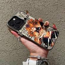 Funda de teléfono Cool Anime D-Demon Slayers compatible con 16 15 14 13 12 11 Pro X XR XSMAX 8 Plus, cubierta trasera mate anti-caída - Negro - Ver 3