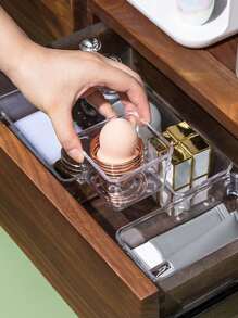 1/4/7/11/16/25 Pcs Drawer Style Makeup Organizer Box Set, Transparent Drawer Storage Boxes, Multi-Size Trays, Multi-Functional Storage Box, Can Store Cosmetics, Clothes, School Supplies, Small Tools And Tableware, Ideal For Vanity, Kitchen, Office Drawers, Great For Women's Organization, Travel, Autumn Decor, And Halloween Decor