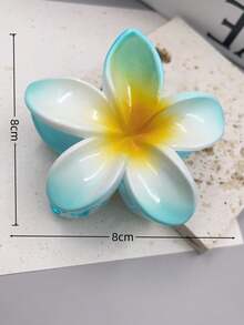 1 Stück/3 Stücke/6 Stücke Hibiskus/Hawaii Blume Lässig ABS Kunststoff (ABS Harz) 2025 Neue Plumeria Strand, Reise, Party, Urlaub, Rückkehr zur Schule süße Haarklammern, frische Haraccessoires Winter Haarklammer Elegante Haarklammern