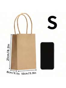 30个带手柄牛皮纸袋，多色礼品袋，牛皮纸袋，纸质购物袋，工艺袋，生日派对商品袋，婚礼，派对礼品装饰，婚礼装饰，派对用品 - 牛皮紙 - 查看 8