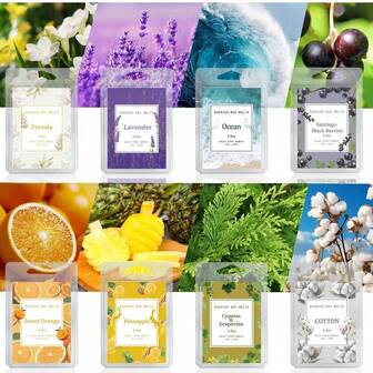 1 Pc Scented Wax 2.5Oz/70g Melts Wax Cubes, Long Lasting Scent Soy Wax Cubes For Warmer Wax Melts Candle Making Gift Set, Freesia, Pineapple, Ocean, Blackcurrant, Grapevine, Sweet Orange, Lavender