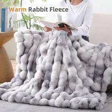 1 sztuka dużego koca na sofę z imitacji futra królika, pluszowy koc z miękkim i ciepłym sztucznym futrem w luksusowym stylu, odpowiedni na różne okazje, takie jak salony, sypialnie i sofy