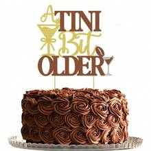1Pc A Tini Bit Older Cake Topper Happy Birthday Cake Bunting Decor - Birthday Party Cake Decoration Supplies,For Photo Booth Props,Bachelorette Party Decoration - Multicolor - View 9