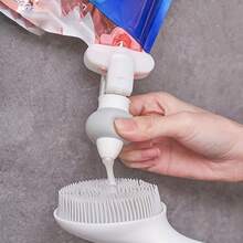 Refill Shower Gel Squeezer, Hanging Inverted Hook Refill Bottle Dispenser For Shampoo And Body Wash, Refill Dispenser, Bathroom Shower Gel And Shampoo Refill Squeeze Dispenser With Hanging Hook