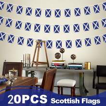 Scotland Flag, Scotland Rope Flag, Scotland Hand Flag - Made Of Polyester Fabric With Plastic Pole - Durable Polyester Material - Versatile Use For Events, Parties, Business, Sports, Festivals - Multicolor - View 6