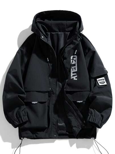 Men's Hooded Outdoor Casual Jacket, Autumn/Winter