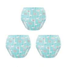 3/6Pcs Reusable Potty Training Pants, Washable Toilet Training Underwear With Cute Animal & Motivational Patterns, 4 Layers Absorbent, Machine Washable, Reusable Toddler Pants | Playful Pattern Pants | Durable Toddler Underwear - Multicolor - View 25