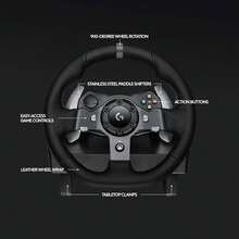 Logitech G920 Driving Force Racing Wheel And Floor Pedals - Black - 黑色 - 查看 7