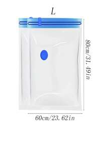 Set de 7 piezas con 6 bolsas de almacenamiento al vacío talla grande 1 bomba manual, bolsas de viaje de plástico portátiles para almacenamiento de ropa, adecuadas para mantas, ropa de cama, ropa, edredones, mantas, artículos del hogar ideales, bolsas de almacenamiento esenciales para ahorrar espacio