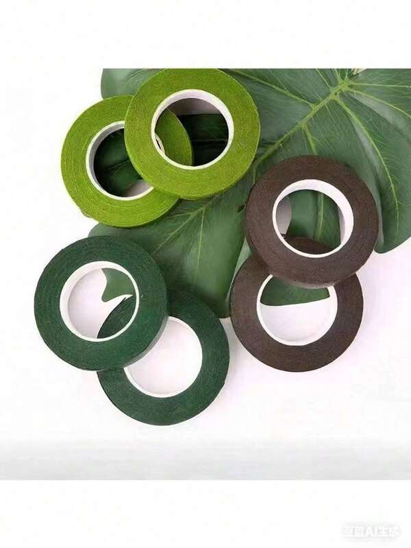 20米花胶带自粘花束，花茎纸胶带花蕊包裹，花店DIY装饰花婚礼用品，母亲节，家居装饰