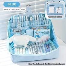 Estojo de lápis de grande capacidade com 12 camadas, caixa de armazenamento de papelaria de alta aparência, bolsa de cosméticos estilo ins, bolsa para lápis, material escolar e de escritório