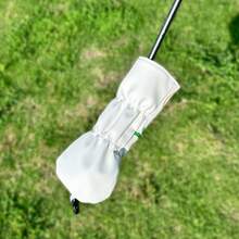 1件，菠萝图案，高尔夫球杆一号木杆和混合杆帽，PU皮革材质，多种图案可选，白色高尔夫配件，高尔夫礼品 - 白色 - 查看 4