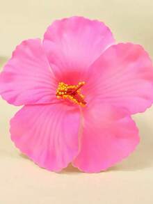 3pcs/1pc Women White, Pink, Yellow 7.5cm/2.95in Tie Dye Faux Flower Hair Clips, Fashion Versatile High-End Elegant Minimalist Solid Color Side Clips, Suitable For Daily Outing, Casual, Party, Commute, Vacation, Ponytail, Bun, Washing Face, Makeup, Outfit Accessory, Claw Clips, Hair Claws, Hair Slide, Hair Barrettes, Hair Accessories, Pink Accessories, Vacation Outfits Woman, Cute Accessories, Valentines Accessories - Multicolor - View 4