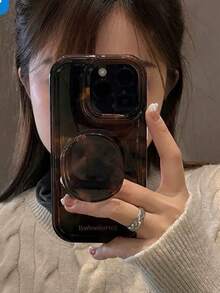 Amber Bracket Phone Case Compatible With IPhone 15 Pro Max, High-End Stylish Protective Cover Compatible With Iphone 14 Pro, 13, 12 Pro, 11, Women Design Compatible With Apple IPhone 14 Series Waterproof Shockproof Anti-Fall Scratch Resistant