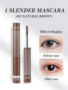 Amortals Mascara 3.5g, Natural Brown, Lengthening And Thickening, Natural And Long-Lasting, Curling, Waterproof, Sweatproof And Smudge-Proof, Makes Eyes Look Larger, Quick-Drying And Easy To Remove, Perfect Eye Makeup, Suitable For Travel, Christmas, Halloween, Thanksgiving, Valentine's Day, Holiday Gifts, Parties, Romantic Dates,