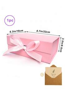 Foldable Thick Cardboard Gift Box, Rectangular, Magnetic Lid, With Ribbon, Suitable For Groomsmen Proposal, Wedding, Christmas, Halloween, Birthday Gift Packaging - Multicolor - View 36