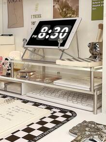 1 件亚克力透明笔记本电脑支架，台式显示器支架，适用于宿舍、办公室