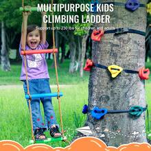 Nin Ja Tree Climbing Kit, 12 Tree Climbing Holds, 6 Ratchet Straps, And A Climbing Ladder, Climbing Rocks For Kids And Adults Climber, Various Colors And Shapes, For Outdoor Nin Ja Warrior