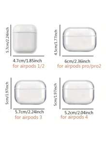 Silver Plated Heart Shaped Earphone Case, Compatible With Apple 1/2/3/Pro