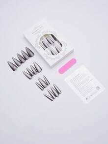 24Pcs Long Stiletto Crystal Red Cat Eye Tip Acrylic Press On Nails Xxl Long Fit Perfectly False Nails Set ,Include: 1Pc Jelly Glue And 1Pc Nail File, Cat Eye Nails For Women And Girls Daily Life And Rave Party Use Nail Supplies Nails