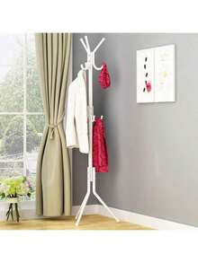 1件简约衣架 - 独立式铁艺衣架 - 现代简约风格衣帽架，带加粗挂钩，适合装饰、节日装饰、房间装饰、家居装饰、卧室装饰，可悬挂连衣裙、裤子、鞋子、牛仔裤、靴子、裙子等。简约风格，适合春夏上衣。 - 彩色 - 查看 12