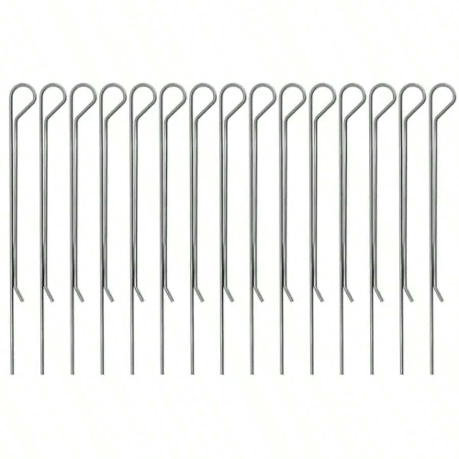 EMSea 15pcs 11cm Multifunctional Candle Wick Holders Metal Wick Centering Tool Suitable For Candle Making Candle DIY Accessories Sliver