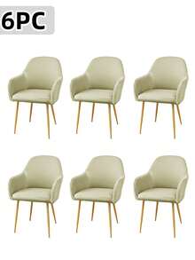 Waterproof Curved Back Chair Covers Modern With Armrest, Stretch Accent Dining Room Chairs Covers Slipcovers, Office Desk Chair Covers, Swivel Armchair Cover Protector For Vanity Living Room - Multicolor - View 12