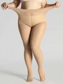 1pc Women's Thermal Lined Leggings, Fashionable Minimalist Velvet Thick Skinny Pants