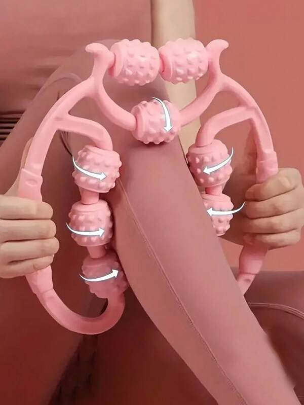 1 Stück Schlankheits-Bein-Wunder - Bein-Massagegerät zur Muskelentspannung - Roller mit schäumendem Gummiband - ringförmige Klammer Bein-Massagegerät