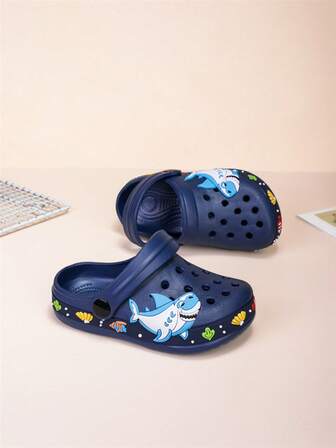 儿童独角兽休闲厚底拖鞋，防水防滑户外沙滩凉鞋，包头
