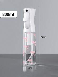 Bow Tie Pattern Clear PET Refillable Travel Spray Bottle, Multi-Purpose Fine Mist Spray Bottle For Travel And Business Trip,Makeup Remover Dispenser, Reusable Hair Spray Bottle, Continuous Water Mister, For Hair Styling, Cleaning, Plants, Facial Moisturizingtravel Essentials Vacation Holiday Travel Bottles