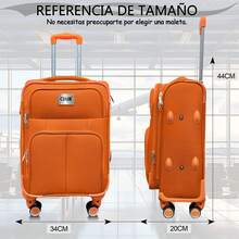 Cabin Suitcase Hand Luggage 10kg With Lock 18 Inch - Orange - View 2